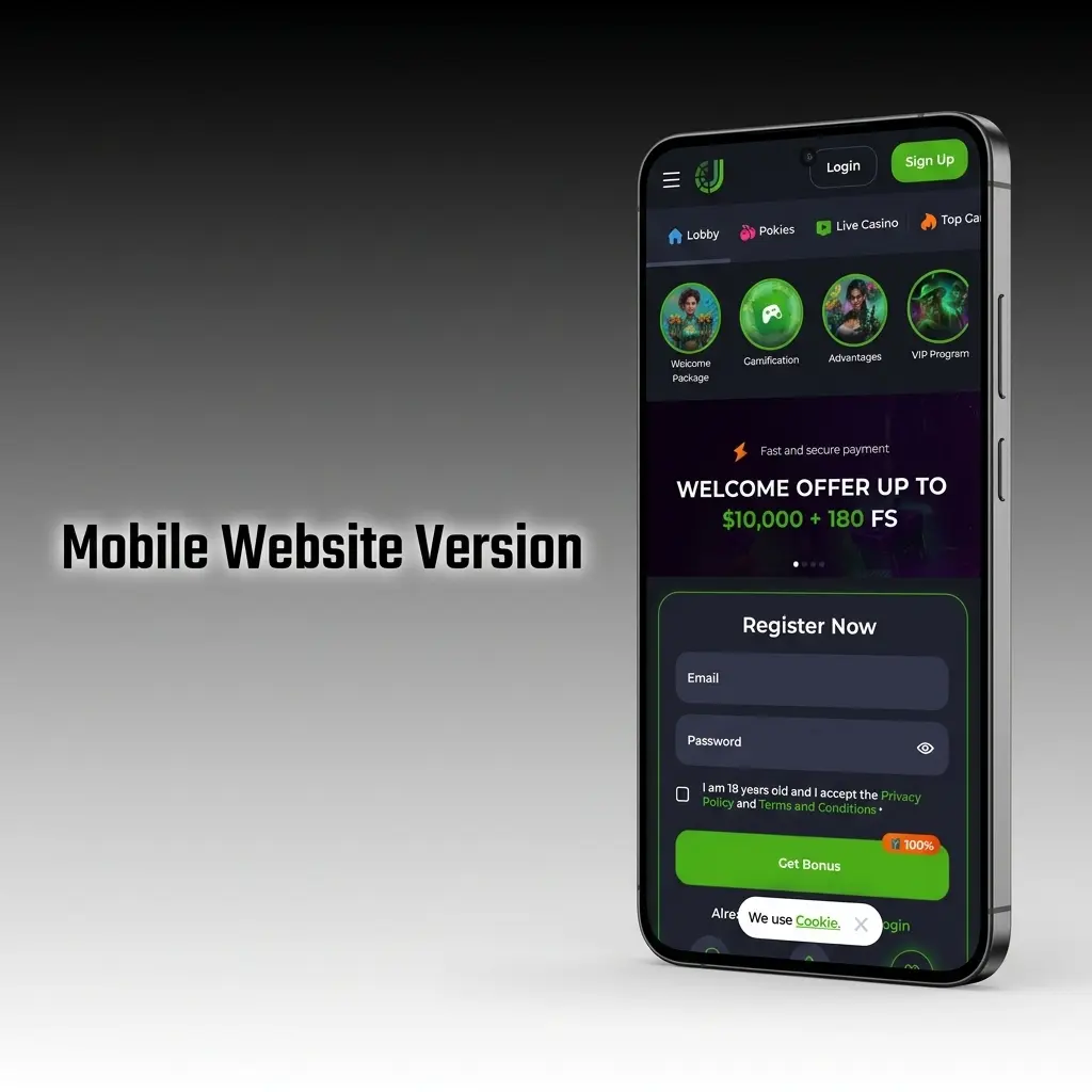 JeetCity mobile website running in a phone browser