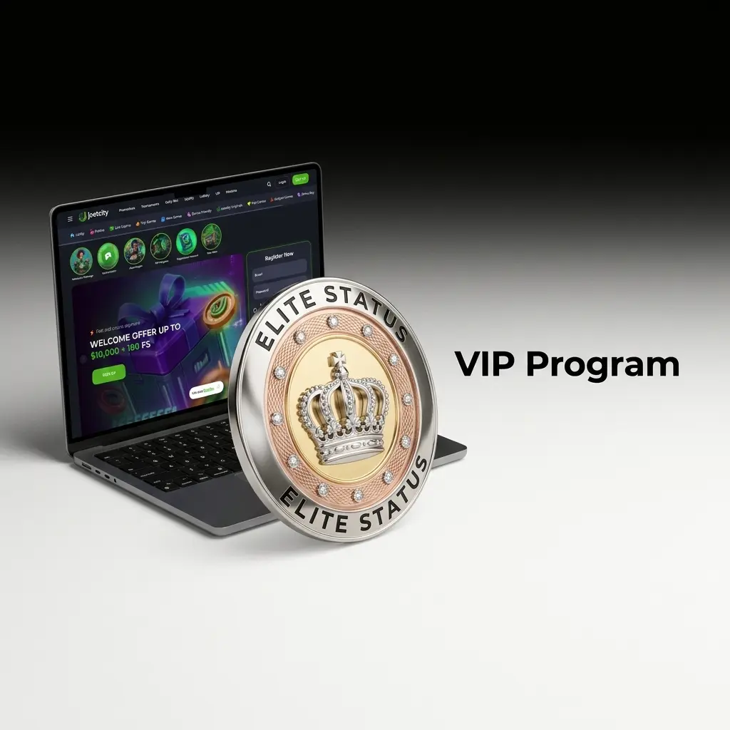 JeetCity VIP program tiers from Bronze to Diamond